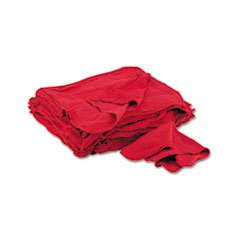UFSN900RST Red Shop Towels - 14x15 Inch Industrial Cleaning Cloths, 50-Pack (12 Packs per Carton) - Heavy-Duty Absorbent Rags for Automotive, Workshop & Household Cleaning