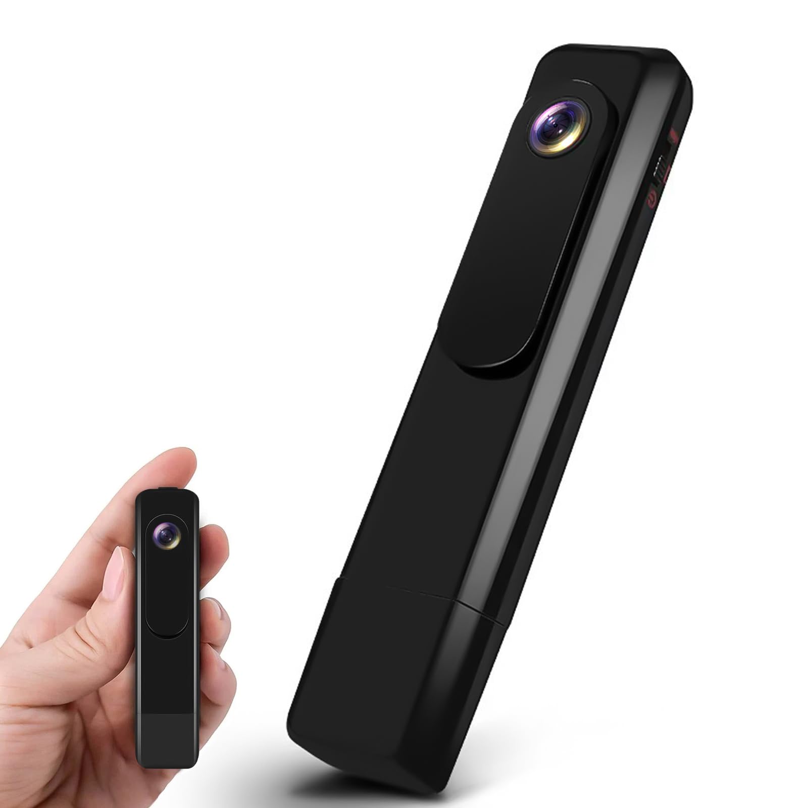 1080P HD Body Camera with Loop Recording - Mini Wearable Pocket Camera for Meetings, Travel & Outdoor Activities - No WiFi Needed Portable Video Recorder for Security, Evidence & Vlogging