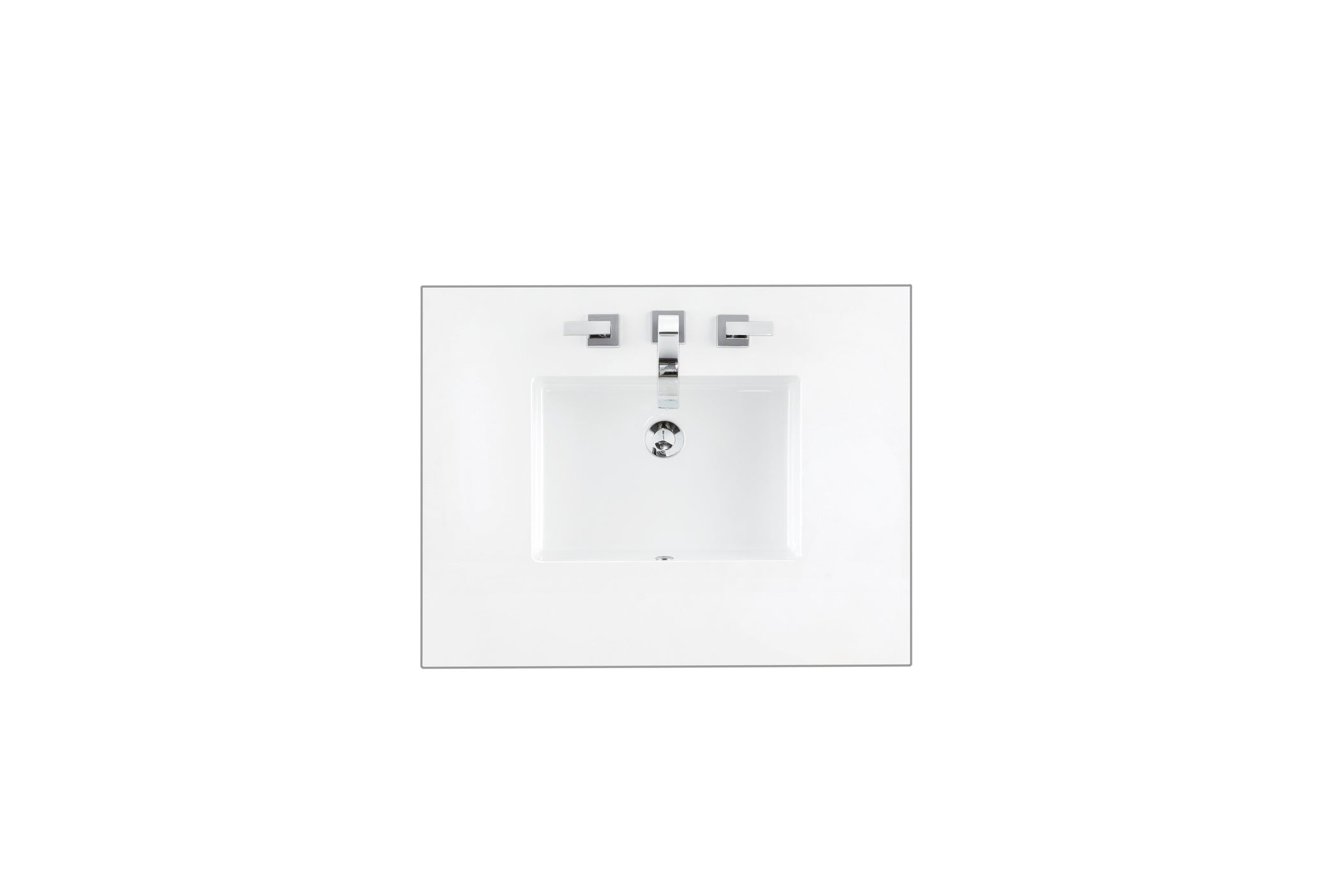 30 Single Top, 3CM White Zeus Quartz Countertop with Sink - Perfect for Kitchen Remodeling, Bathroom Vanity & Modern Home Decor