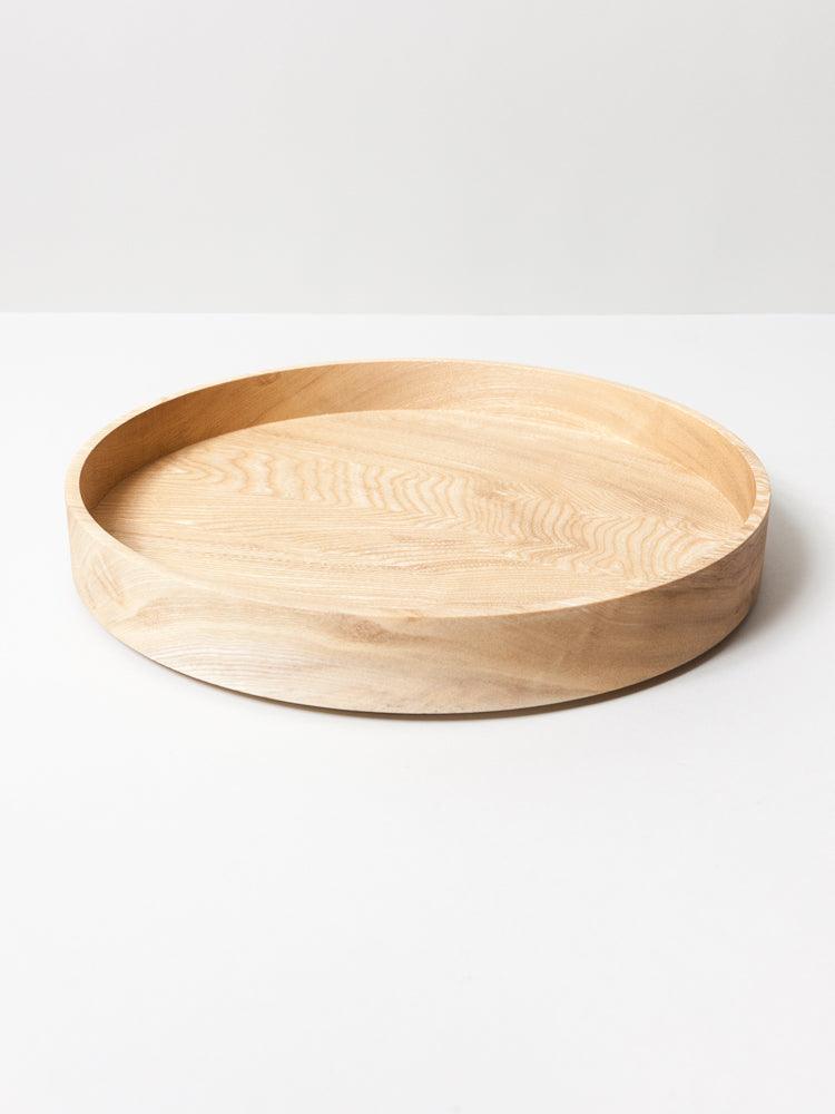 Saibi Natural Wooden Serving Tray - Elegant and Durable for Dining, Breakfast in Bed, Coffee Table Decor, and Party Serving