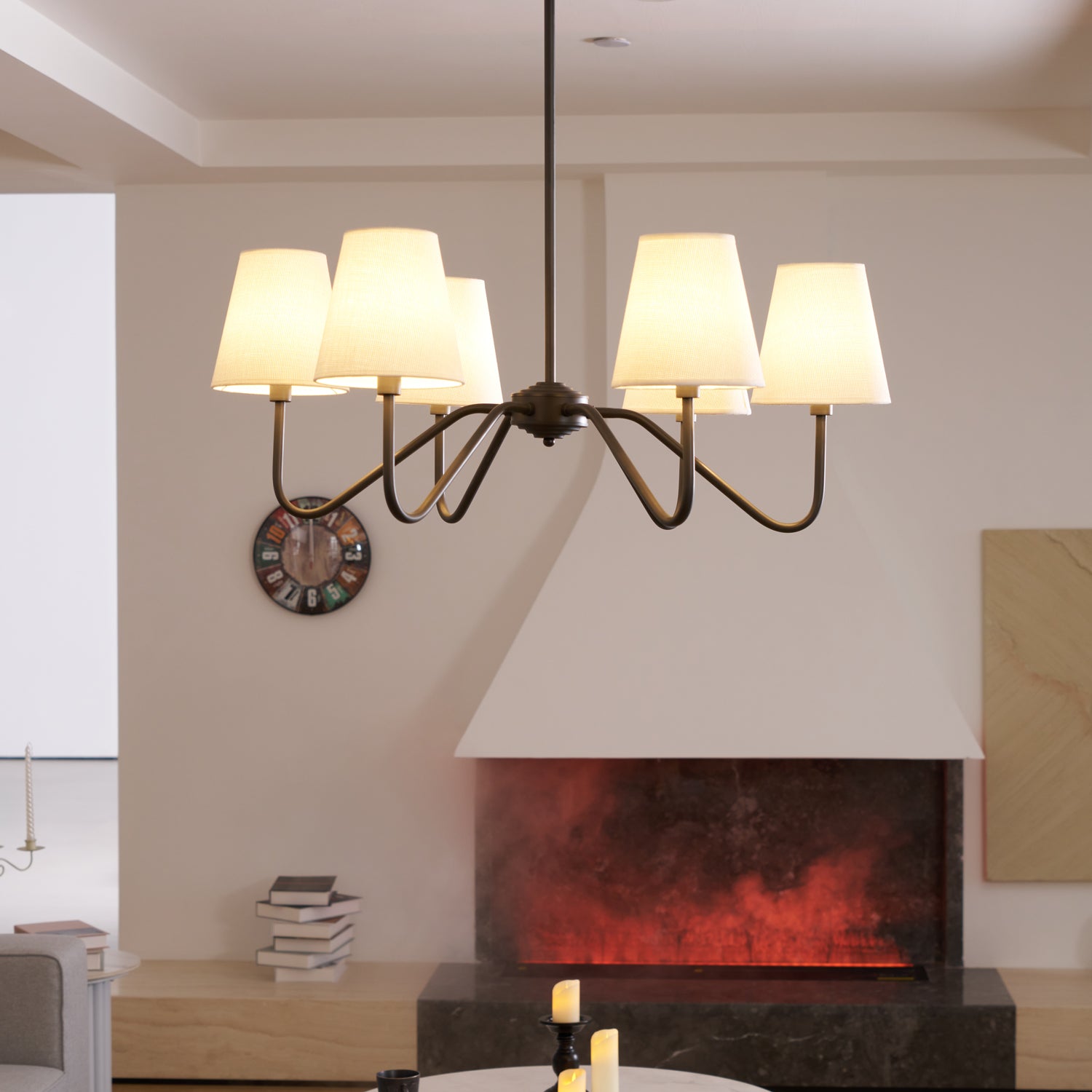 Elegant Black Crystal Chandelier - Modern Ceiling Light Fixture for Dining Room, Living Room & Bedroom Decor | Perfect for Home, Wedding & Restaurant Lighting