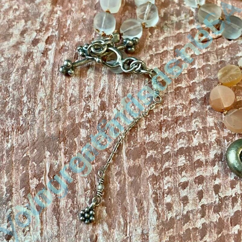 Elegant Beaded Necklace with Sterling Silver Pendant - Perfect for Weddings, Parties & Everyday Wear | Handmade Jewelry Gift for Women
