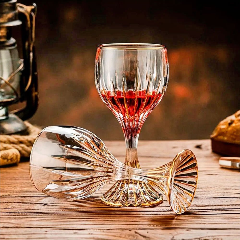 Premium Massimo Goblet Cocktail Glasses Set of 2 - Elegant Wine & Champagne Glasses for Parties, Weddings & Home Bar Decor