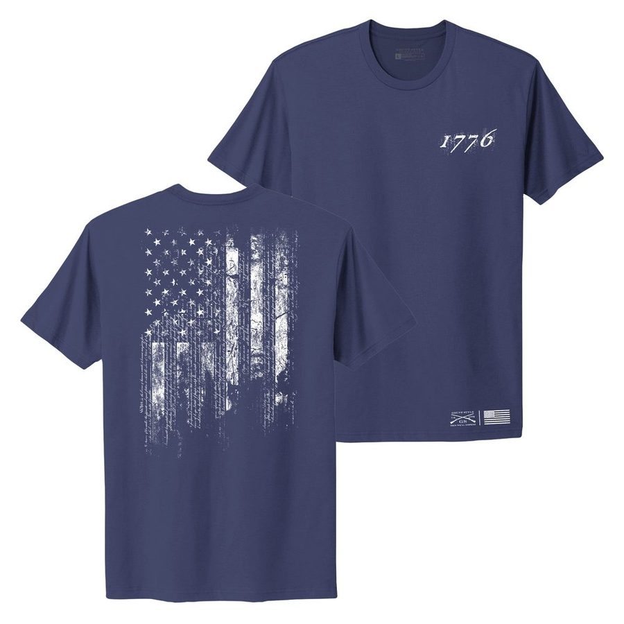 1776 American Flag Women's Boyfriend Fit T-Shirt | Vintage Patriotic Graphic Tee for Casual Wear & 4th of July Celebrations