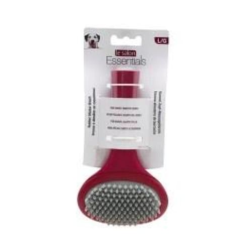 Premium Dog Rubber Slicker Brush for Grooming - Gentle Deshedding & Massaging Tool for Dogs & Puppies - Perfect for Home Pet Care & Professional Grooming Sessions
