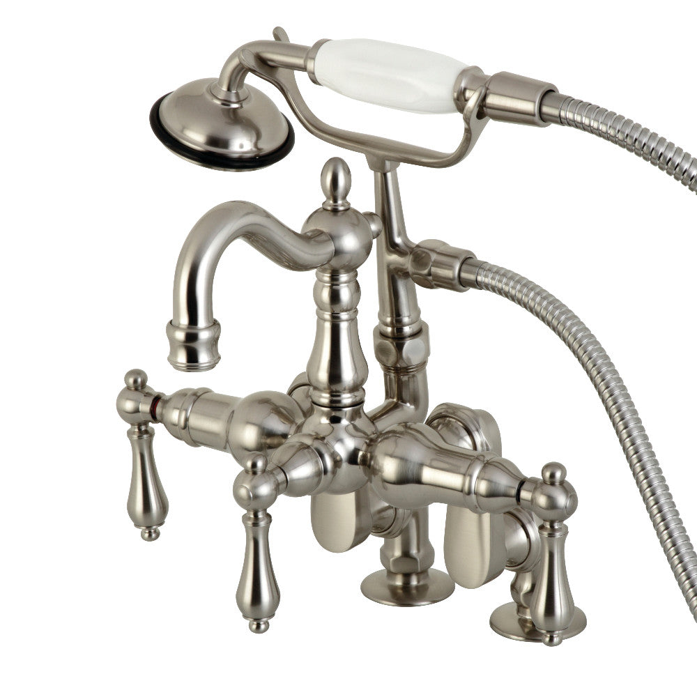 Kingston Brass CC6014T1 Vintage Clawfoot Tub Faucet with Hand Shower - Antique Style Bathroom Fixture for Freestanding Tubs - Perfect for Spa, Bathroom Remodel & Luxury Home Decor