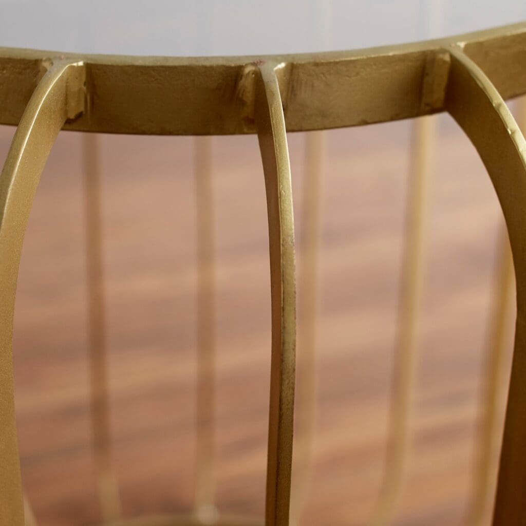Cyan Design 10775 Gildrum Side Table - Gold Finish Accent Table for Living Room, Bedroom & Office Decor