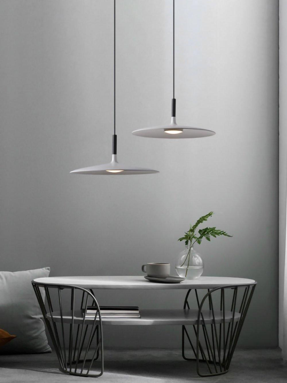 Aplomb Modern Metal Pendant Light - Industrial Style Ceiling Hanging Lamp for Kitchen Island, Dining Room & Bedroom Lighting