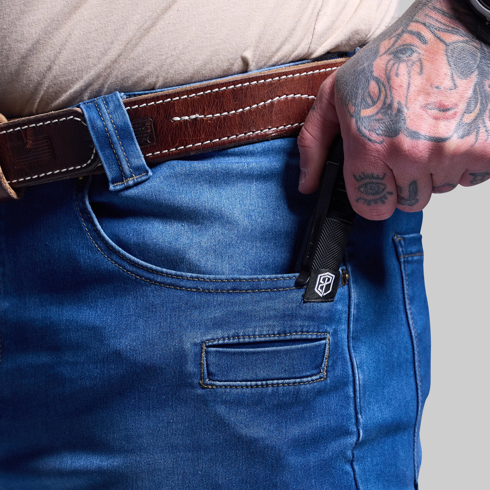 FLEX Recon Boot Cut Jeans for Men - Dark Wash Denim Pants, Comfortable & Durable Work Jeans - Perfect for Casual Wear, Outdoor Activities and Work