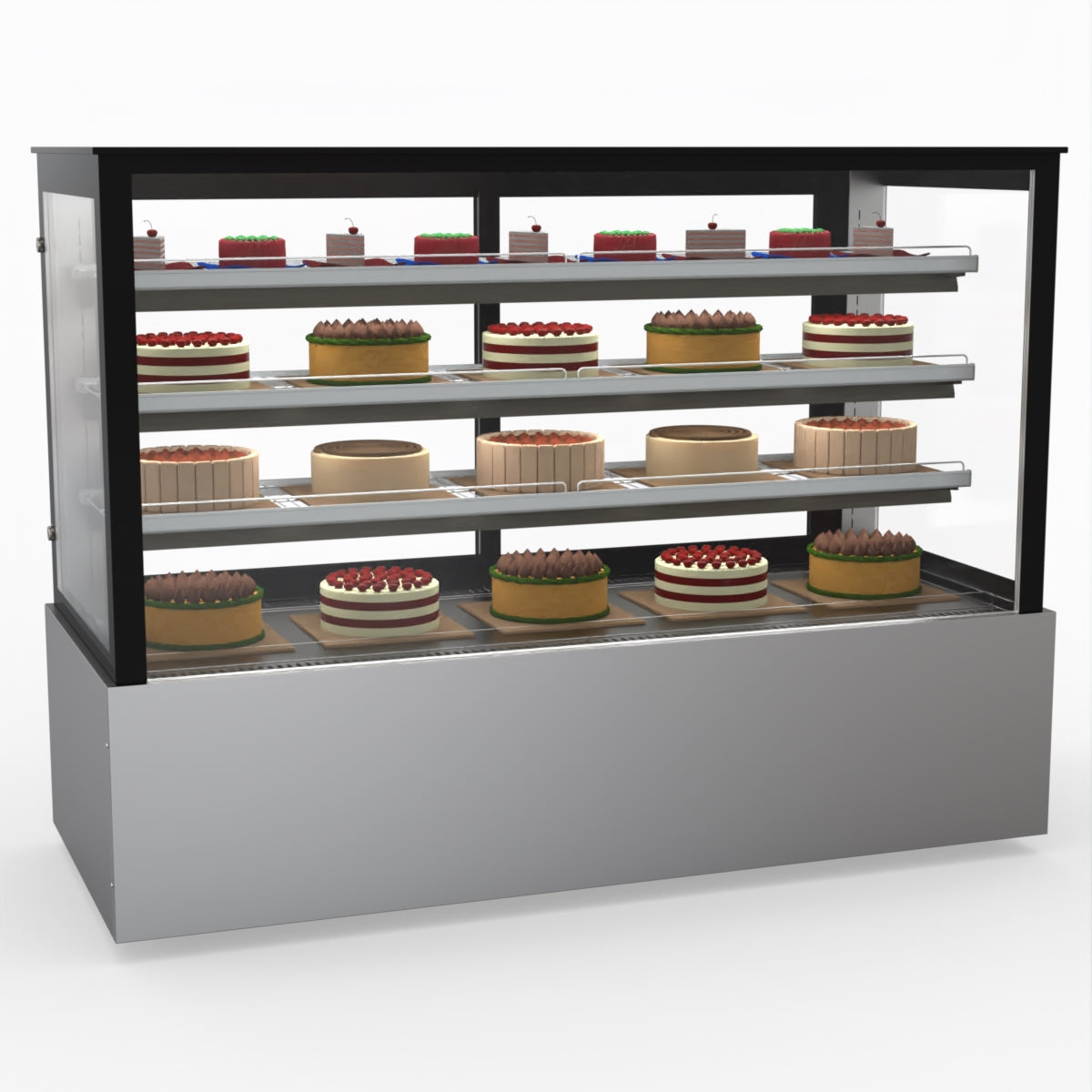 Bonvue SL860V Commercial Refrigerated Food Display Case - Perfect for Delis, Cafes, and Supermarkets