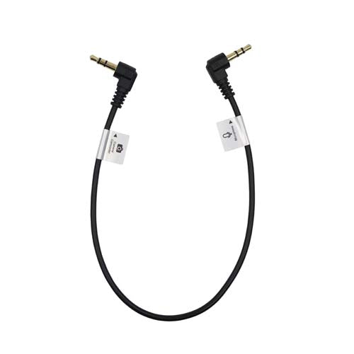 ProMaster 3.5mm TRS Male Right Angle to Straight Audio Cable 1ft - High Quality Stereo Audio Connector for Headphones, Speakers & Studio Equipment - Perfect for Home Theater, Gaming & Music Production