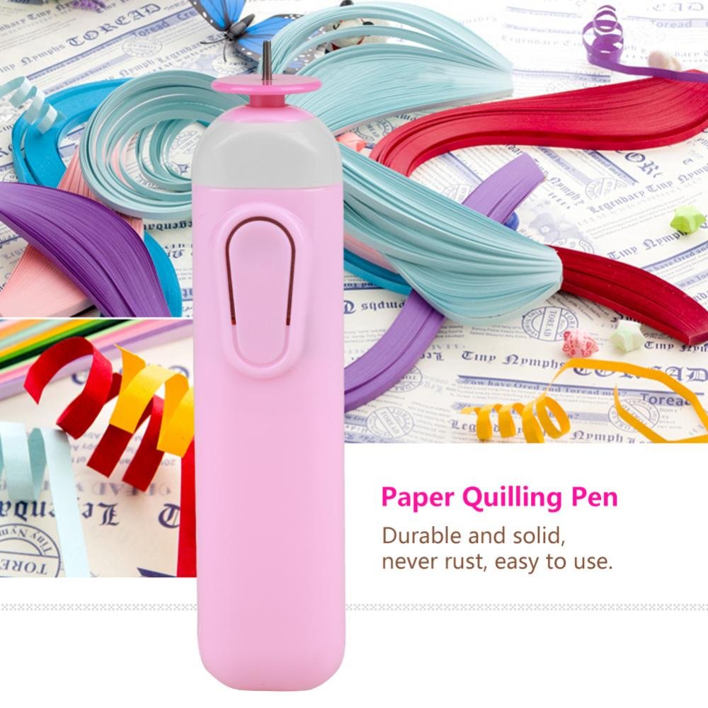 Akozon Electric Quilling Pen - Automatic Paper Curling Tool for DIY Crafts, Scrapbooking, Card Making & Home Decor | Slotted Quilling Tool with Easy Volume Control