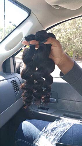 Bella Hair Best One Donor 100% Virgin Human Hair Extensions - Natural Color Loose Wave 3 Bundles (26