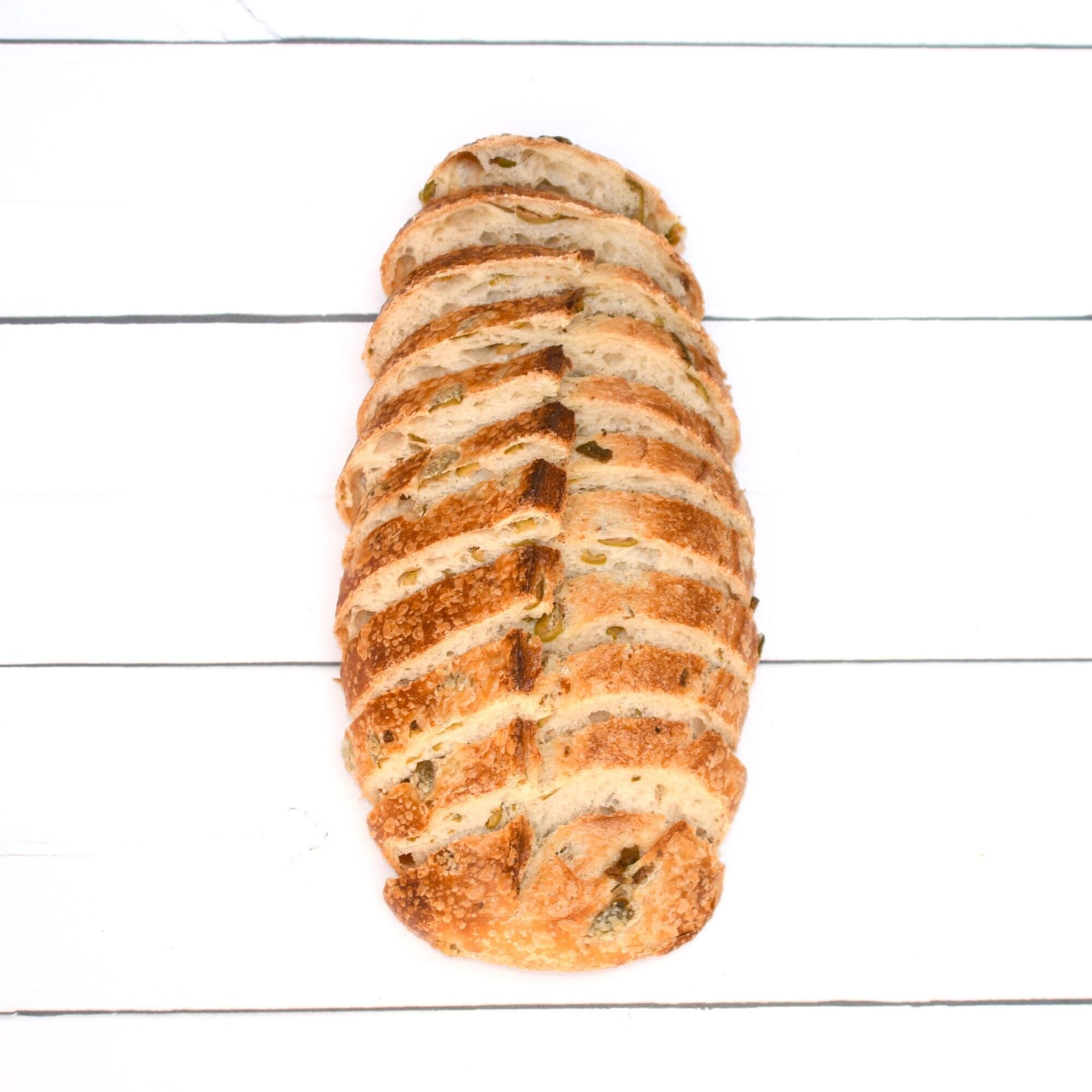 Fresh Baked Olive Bread (2 Pack) - Artisan Loaf with Mediterranean Flavors for Sandwiches, Appetizers & Dinner Pairings