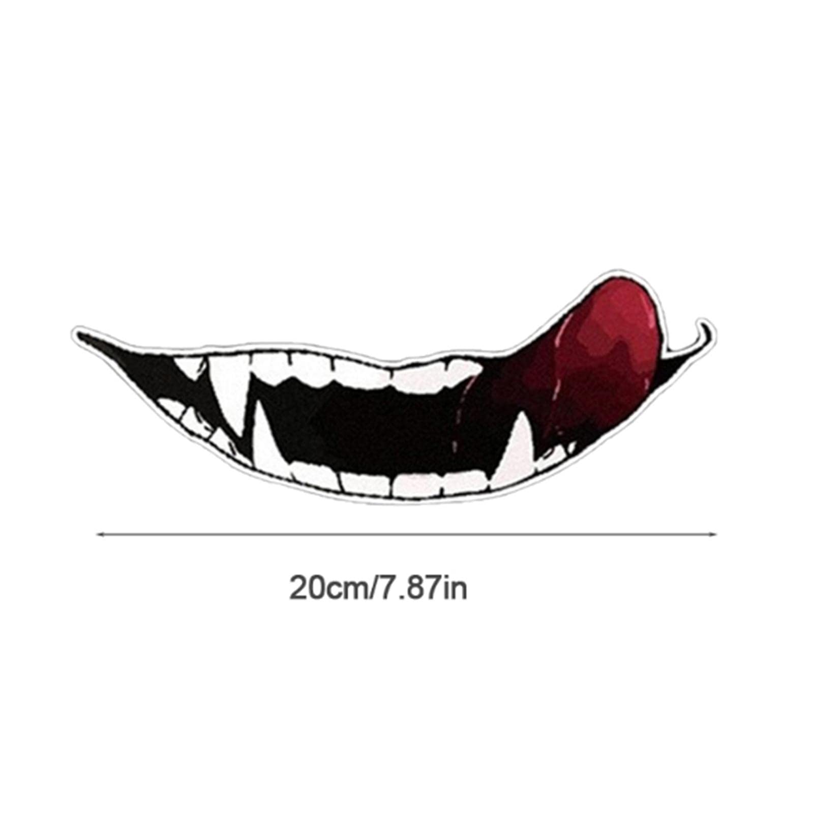 Motorcycle Helmet Stickers - Self-Adhesive Teeth Decals for Bike & Car Customization - DIY Vehicle Stickers for Helmets, Cars & Motorcycles - Perfect for Personalizing Your Ride & Adding Personality