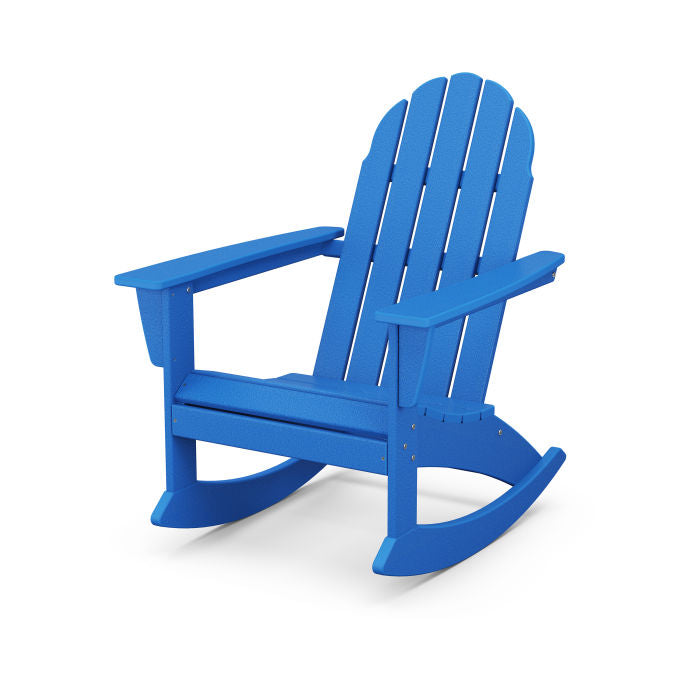 POLYWOOD Vineyard Adirondack Rocking Chair - All-Weather Outdoor Furniture for Patio, Garden & Poolside Relaxation