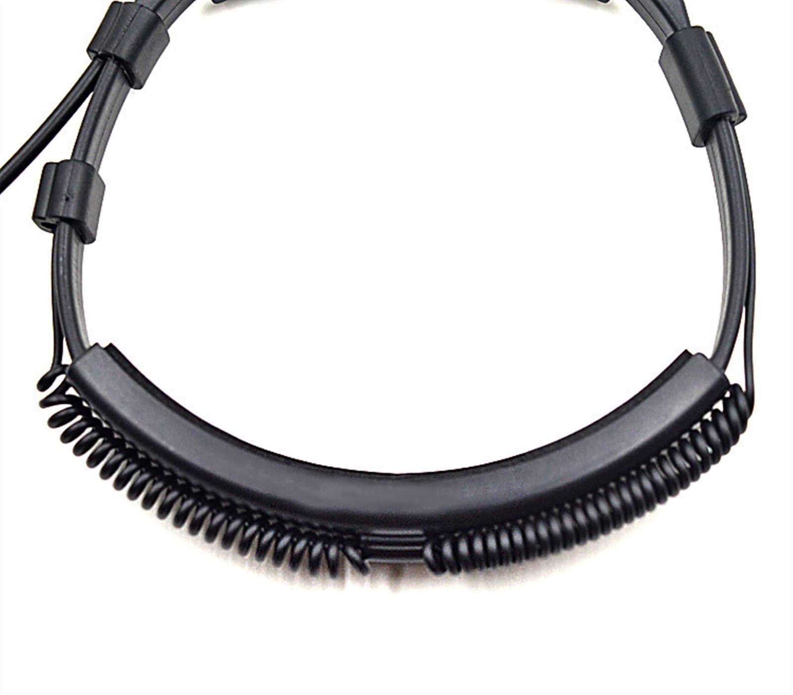 BMINO Throat Microphone Headset with PTT Button - Compatible with Motorola Walkie Talkies for Amateur Radio, Security, Construction & Outdoor Activities