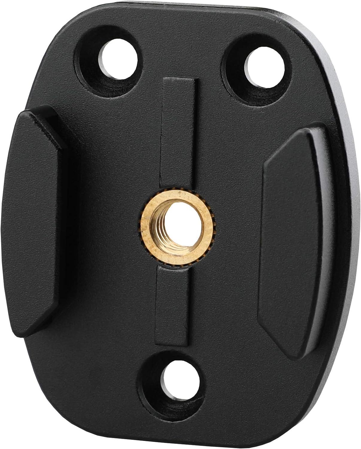 QR Mount with Pilot Holes – All Metal Quick Release Plate with 1/4”-20 Tripod Screw | Compatible with GoPro Hero3-9/MAX & Insta360 ONE R | Perfect for Action Cameras, Vlogging & Outdoor Adventures