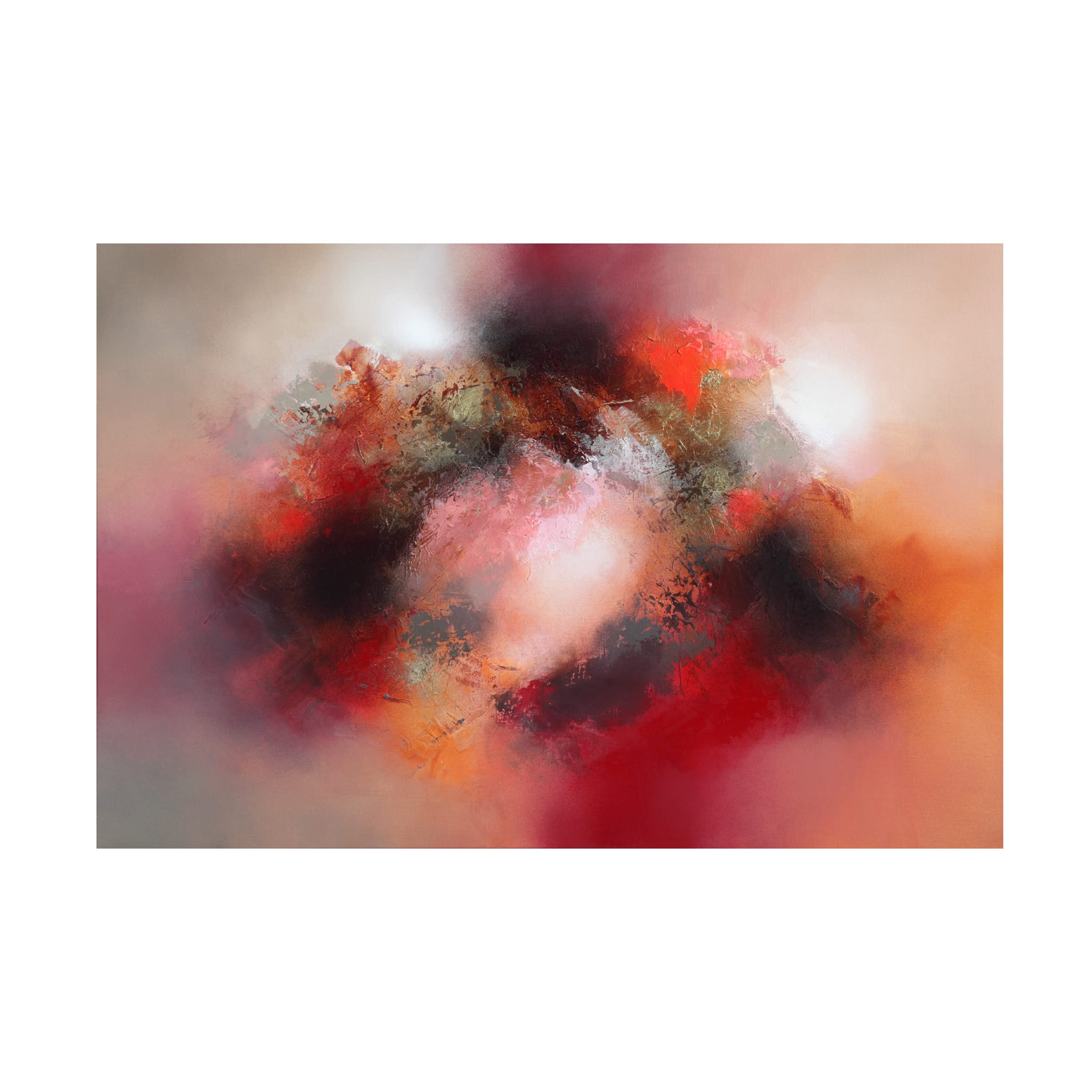 Trademark Fine Art 'Axis' Canvas Wall Art by Eelco Maan - Modern Abstract Painting for Living Room, Bedroom & Office Decor