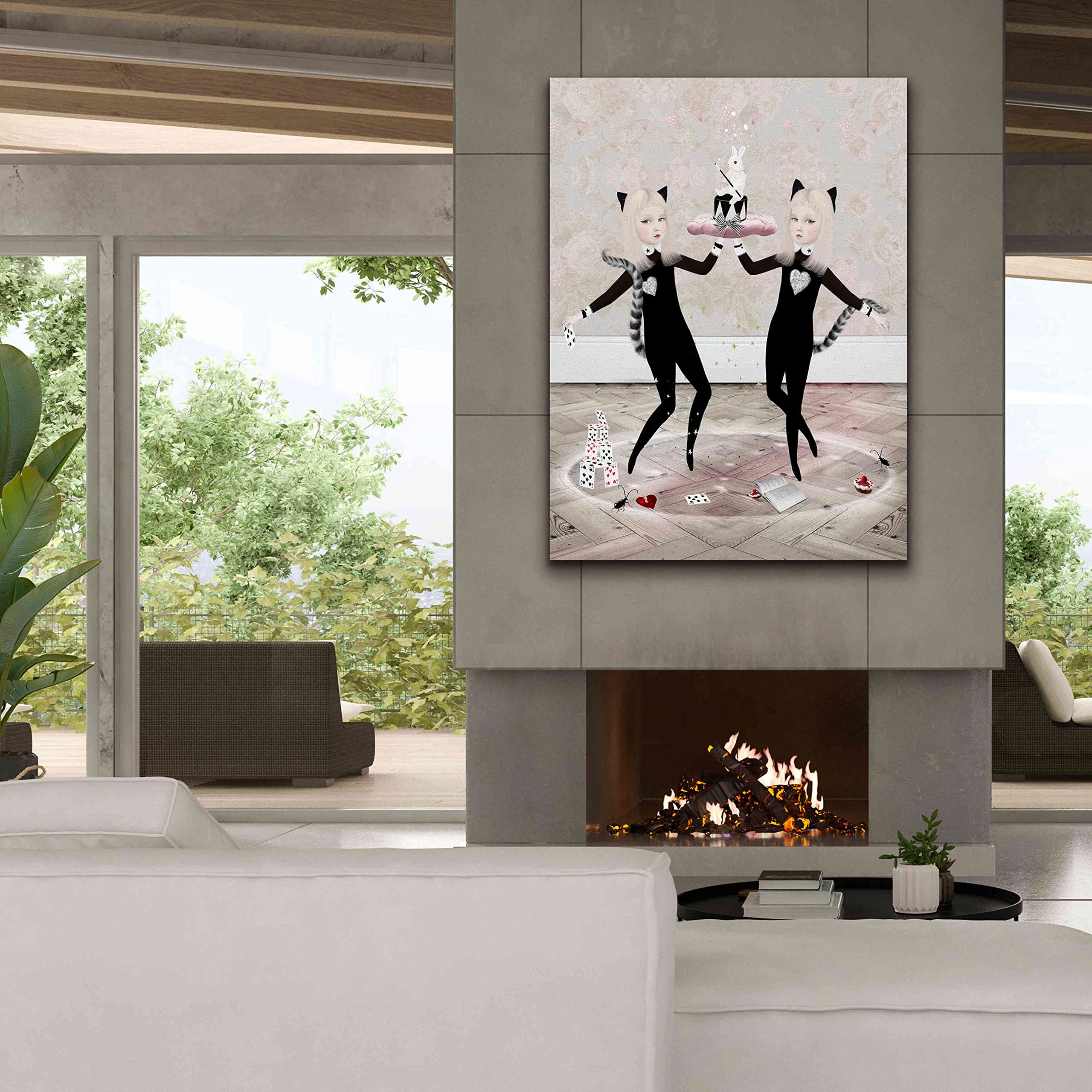 The Newmars by Art & Ghosts - 40x54 Inch Modern Canvas Wall Art for Living Room, Bedroom & Office Decor | Space-Themed Home Decor | Ready to Hang