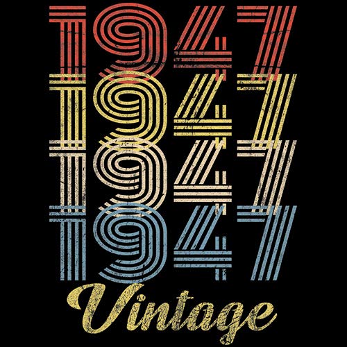 Vintage 1947 Retro 78th Birthday Gift for Men - Classic 78th Birthday Shirt - Perfect for Grandpa's Milestone Celebration & Birthday Parties