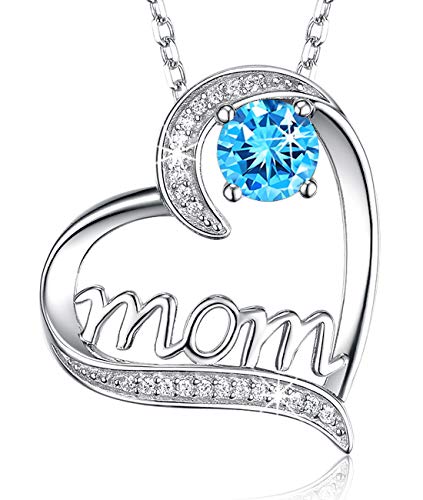 C March Birthstone Aquamarine Necklace