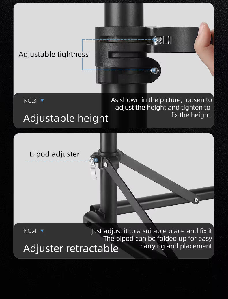 Premium WB Bicycle Repair Stand - Heavy Duty Bike Maintenance Stand with Adjustable Height & 360° Rotation - Perfect for Home Garage, Bike Shops & Outdoor Cycling Repairs