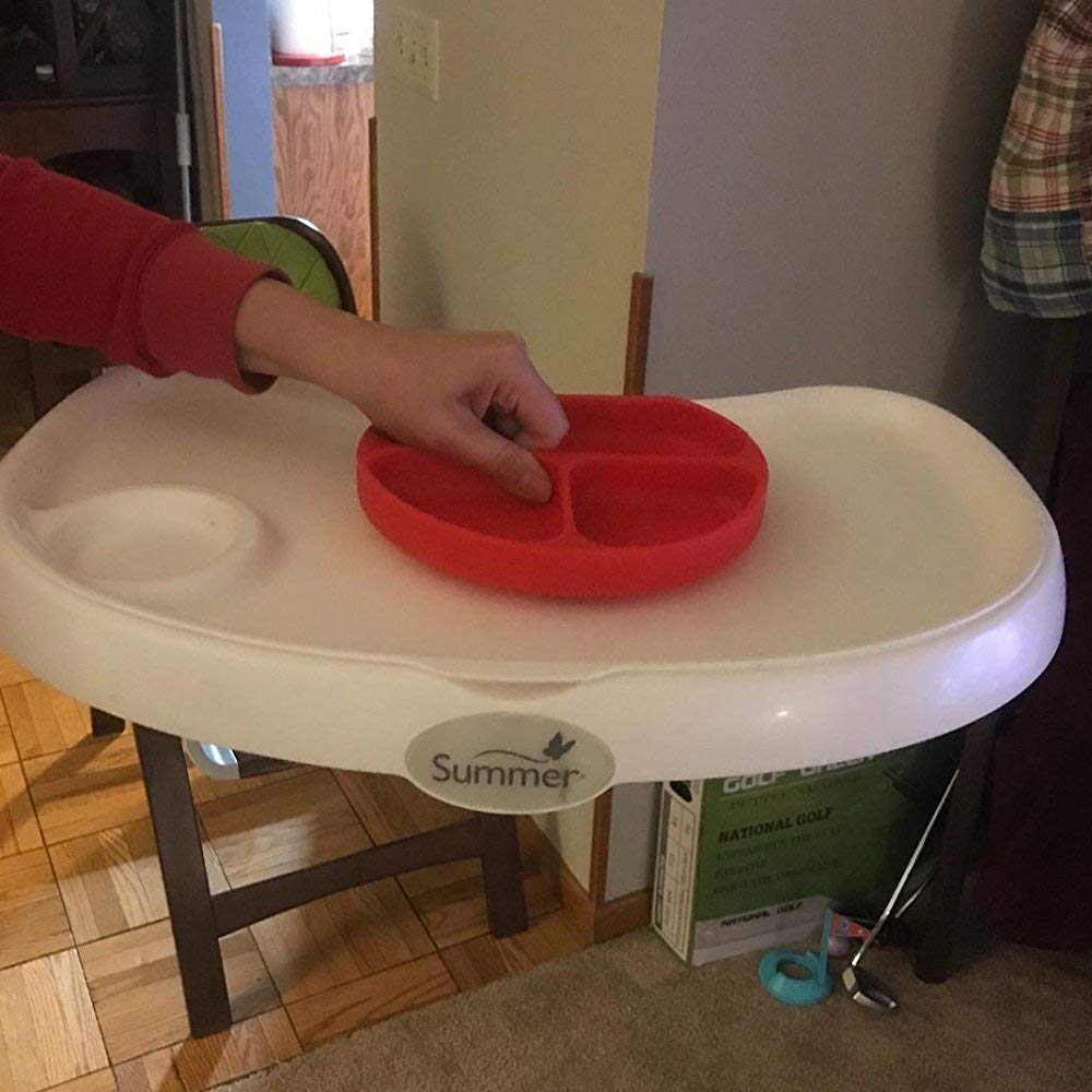 BPA-Free Silicone Suction Plates for Babies - Non-Slip High Chair & Table Use