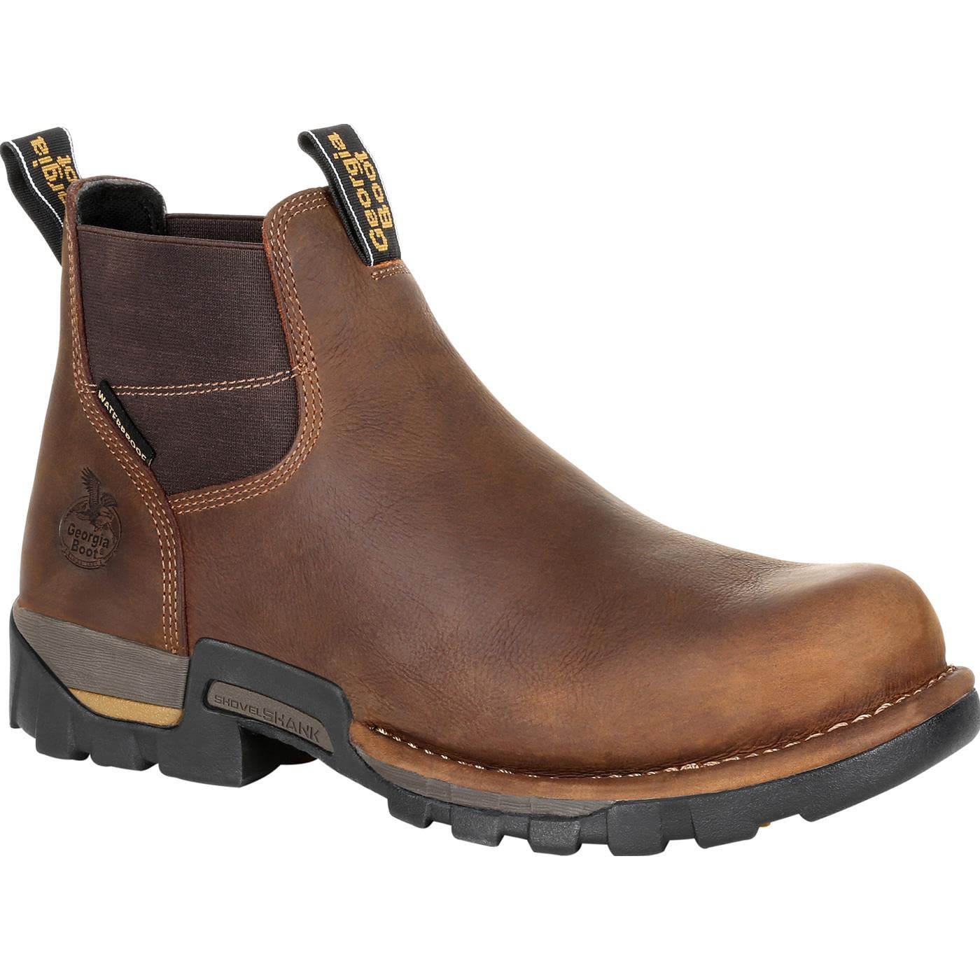 Georgia Boot Men's Eagle One Chelsea Boot - Waterproof Work Boots for Men, Slip Resistant & Comfortable - Perfect for Construction, Outdoor Work & Casual Wear