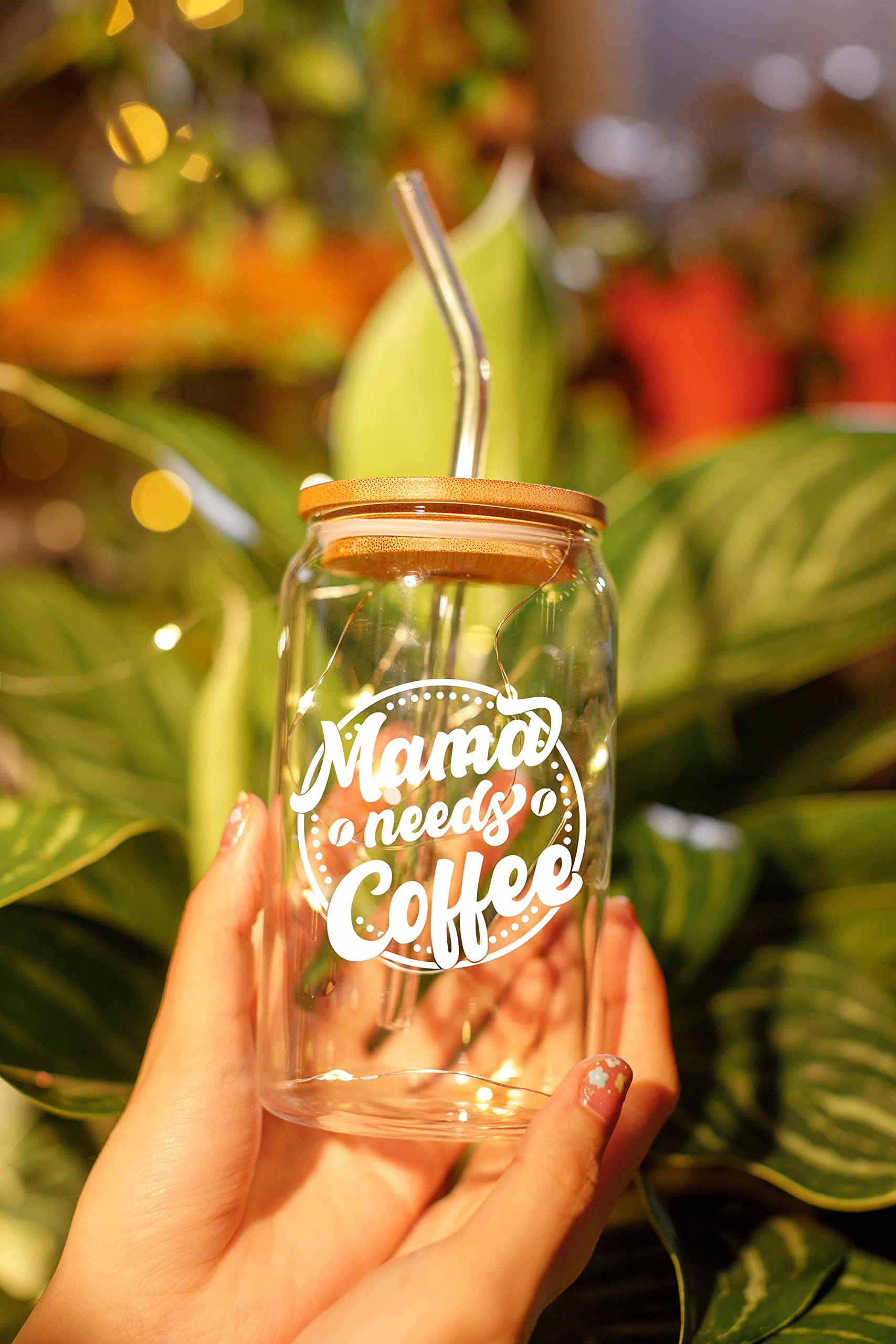 Unique Mother's Day & Birthday Gifts for Mom - 16oz Coffee Glass Mug - Thoughtful Present Ideas for New Moms, Wives, Mothers-to-Be from Daughter, Son or Husband - Perfect for Coffee, Tea & Hot Drinks at Home or Office