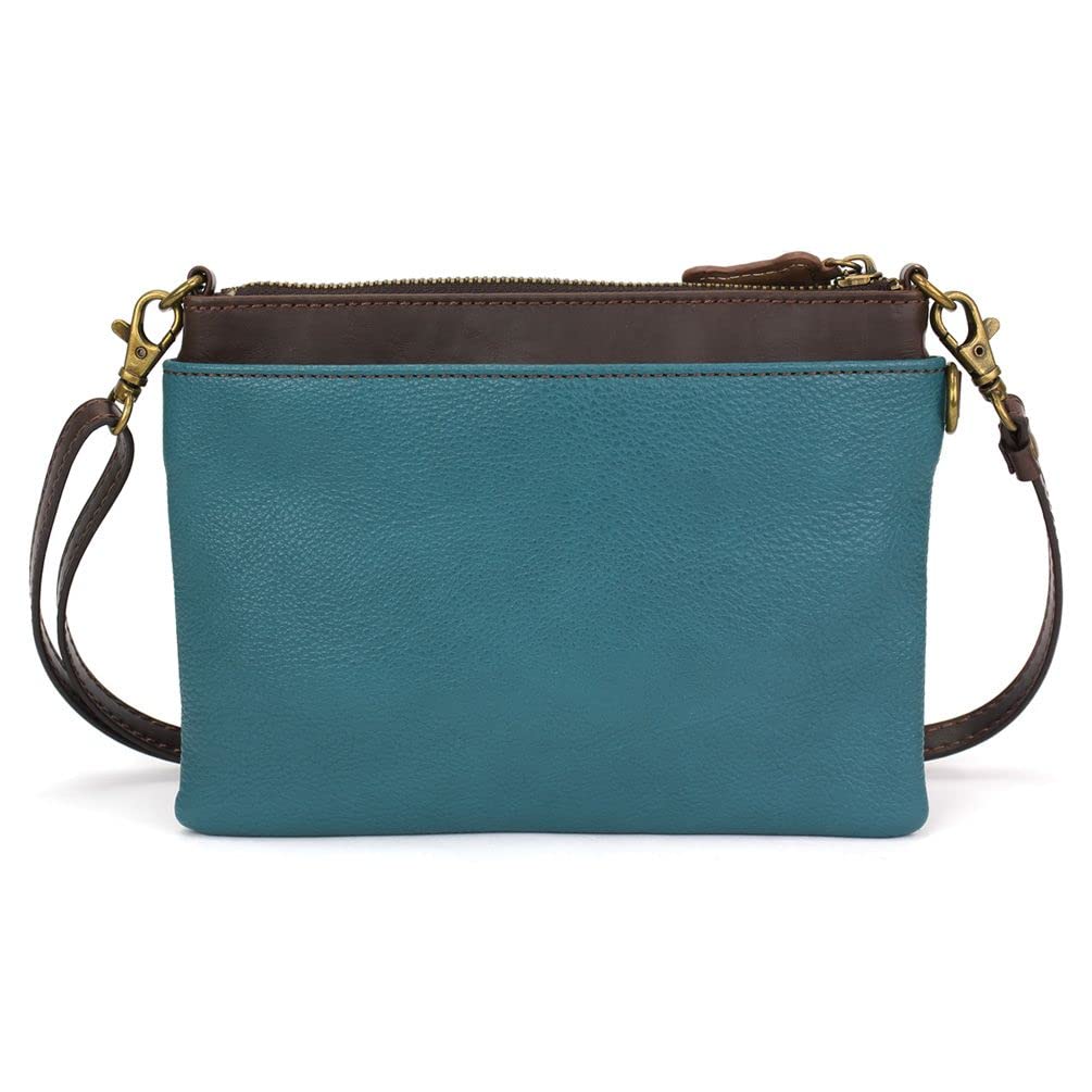 Chala Group Chala Handbags Pomeranian Mini Crossbody Bag with Convertible Straps - Turquoise Blue Small Shoulder Purse for Women, Perfect for Daily Use, Shopping, Travel and Date Night