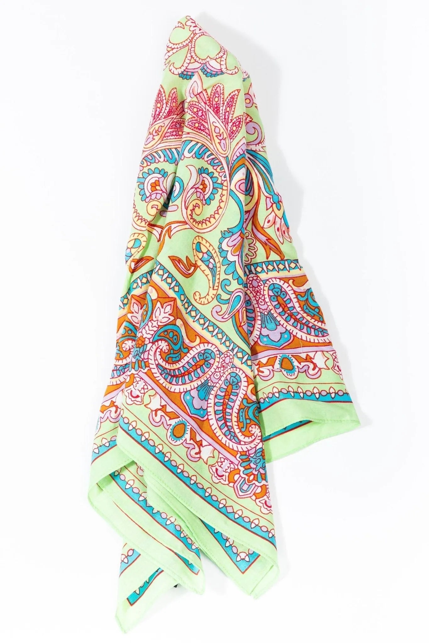 Stylish Paisley Print Bandana - Soft Cotton Fashion Scarf for Men & Women - Perfect for Outdoor Activities, Music Festivals, and Casual Wear