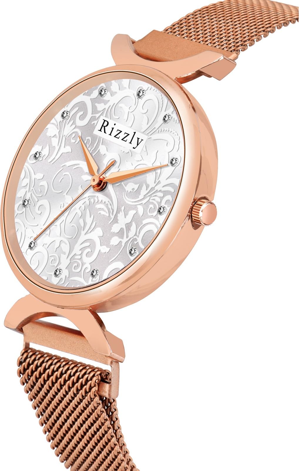 Septem Women's Analog Wrist Watch with Embellished Dial & Stainless Steel Wrap-Around Strap - Elegant Fashion Accessory for Office, Party and Daily Wear