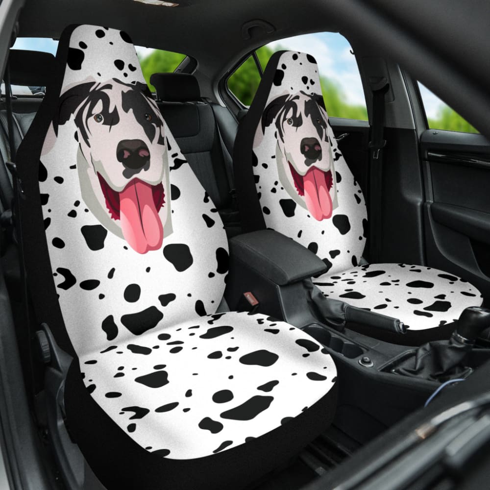 Premium Great Dane Print Car Seat Covers - Waterproof & Non-Slip Pet Seat Protectors for Dogs - Perfect for SUVs, Trucks & Sedans - Easy to Clean & Install