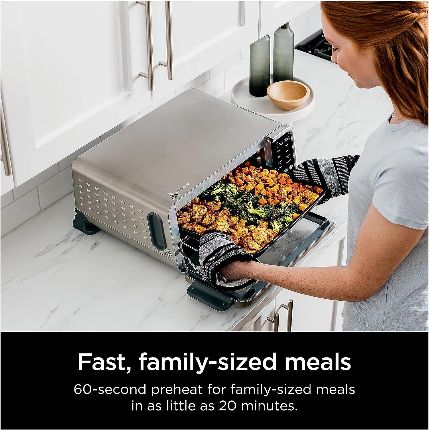 Ninja SP251Q Digital Air Fryer Pro 10-in-1 Smart Countertop Oven with Temperature Probe, XL Capacity, Air Fry Basket & Accessories – Perfect for Baking, Roasting, and Healthy Air Frying at Home
