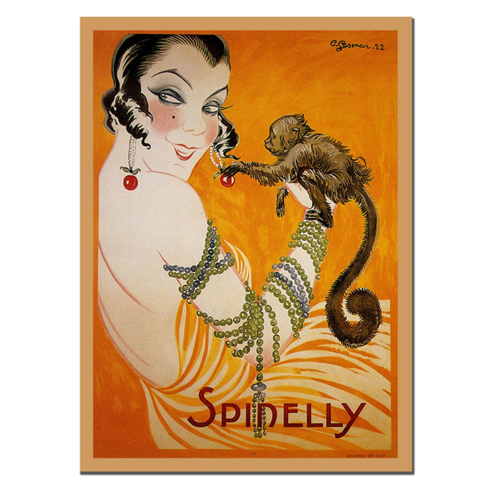 Spinelly Giclee Canvas Art Print - 14x19 Inch Handmade Wall Decor for Living Room, Bedroom & Office | Trademark Fine Art