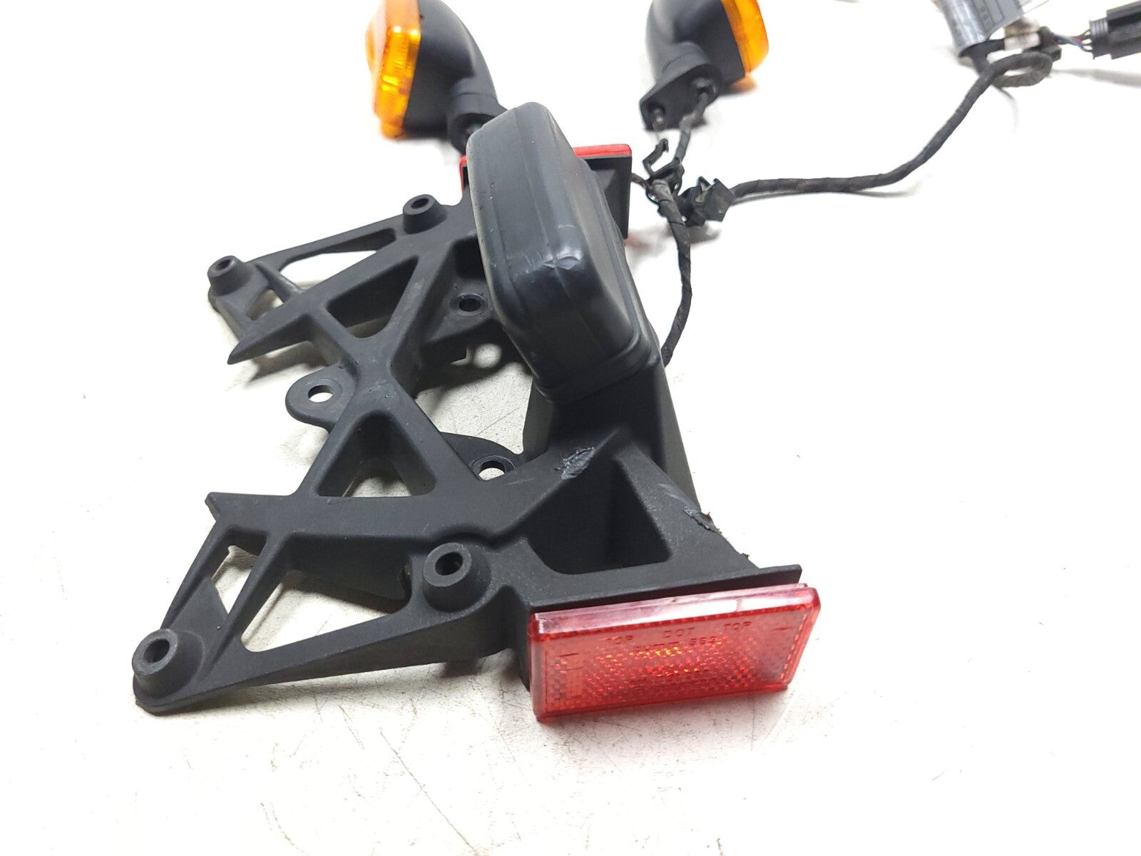 Original BMW K1200R K1200 License Plate Holder with Turn Signal - Compatible with 2005-2008 Models - Perfect for Motorcycle Customization & Street Legal Compliance
