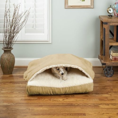 Cozy Cave Square Dog Bed - Soft & Warm Pet Bed for Small to Medium Dogs - Multiple Colors Available - Perfect for Indoor Use & Crate Training