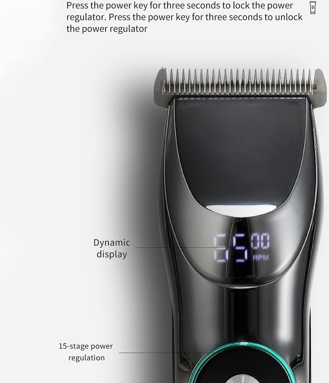 Professional Adjustable Hair Clipper Trimmer for Men - Electric Beard & Hair Cutting Kit with Fading, Blending & Precision Finishing | Home Barbering & Personal Grooming Tool (Color: KIT)