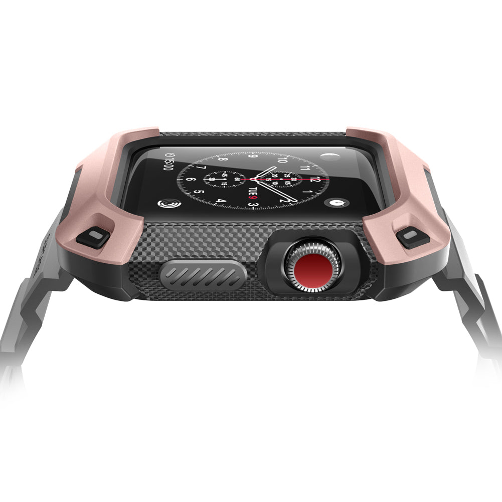 Apple Watch UB Pro Wristband Case (42mm) - Rose Gold Protective Cover for Series 1/2/3/4/5/6/SE - Perfect for Workouts, Running & Daily Wear