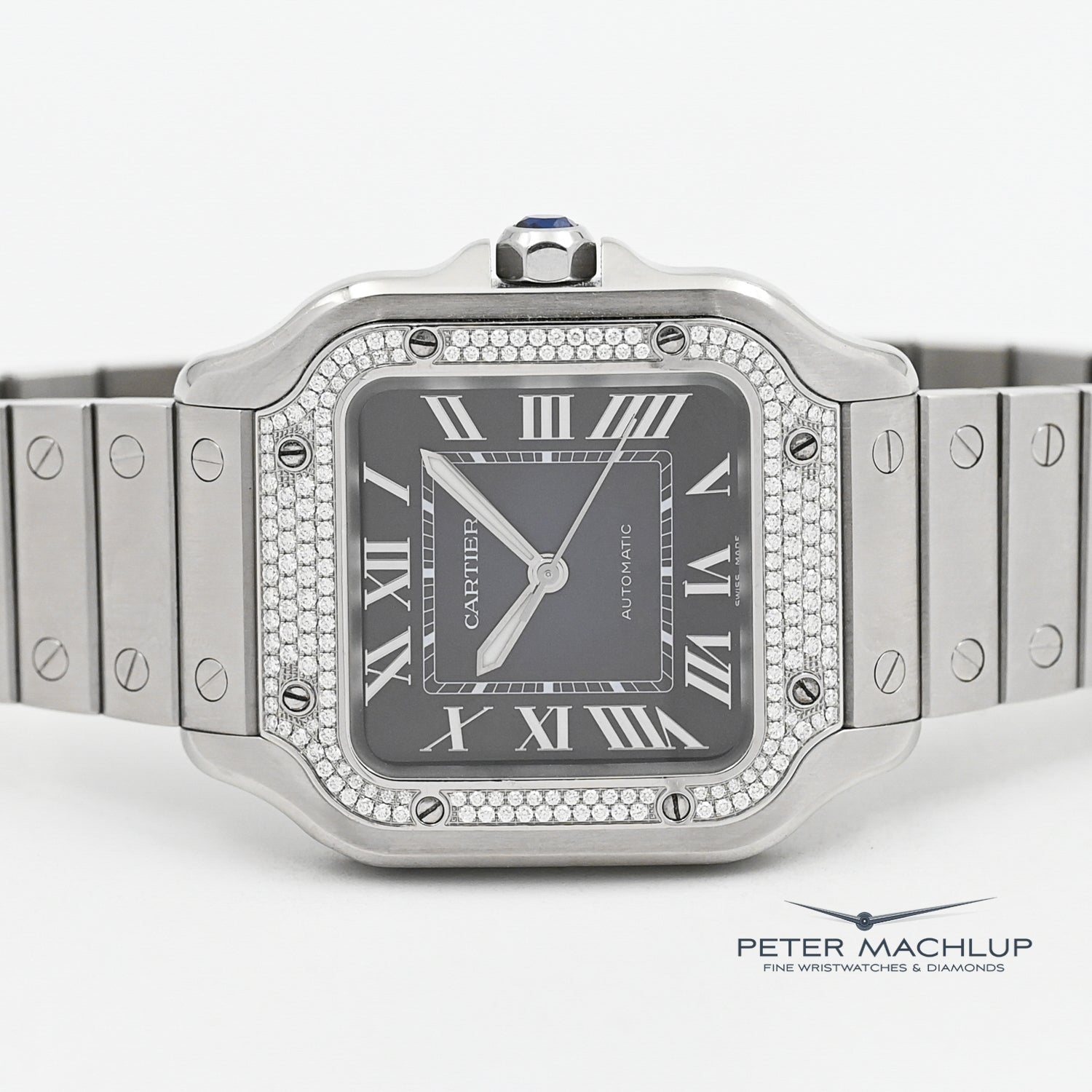 Cartier Santos MM Automatic Watch 2022 - Luxury Swiss Made Men's Timepiece for Business & Formal Occasions