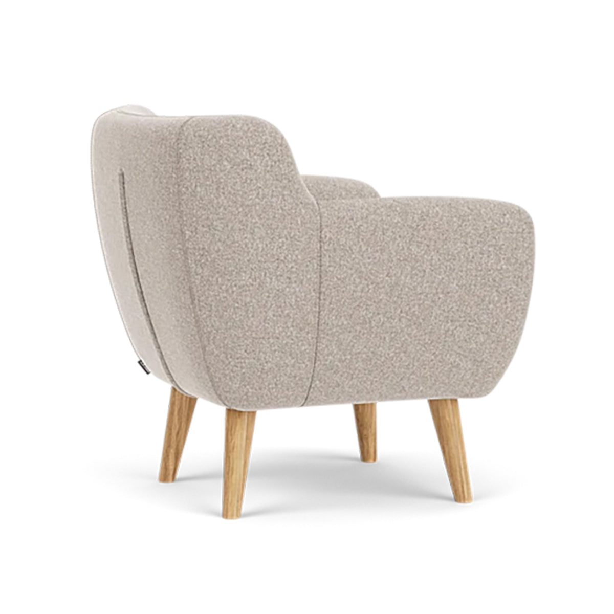 Anne Fabric Armchair - Modern Upholstered Accent Chair for Living Room, Bedroom & Office - Comfortable Lounge Chair with Sturdy Wooden Legs (Perfect for Reading, Relaxing & Home Decor)