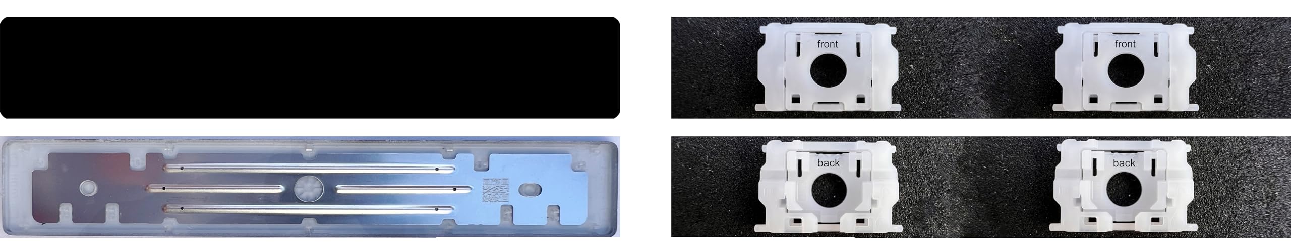 Replacement Space Bar Key Cap with Hinge for MacBook Pro M1/M2 (A2141 A2251 A2289 A2338 A2442 A2485) & MacBook Air (A2179 A2337 A2681) - Perfect for Keyboard Repair and Typing Comfort