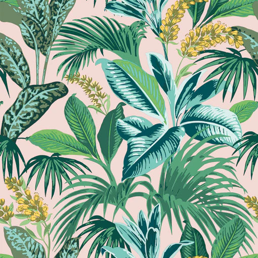 Self-Adhesive Havana Palm Wallpaper - Tropical Peel and Stick Wallpaper for Bedroom, Living Room, and Bathroom Decor - Easy to Install Removable Wallpaper for Home Renovation
