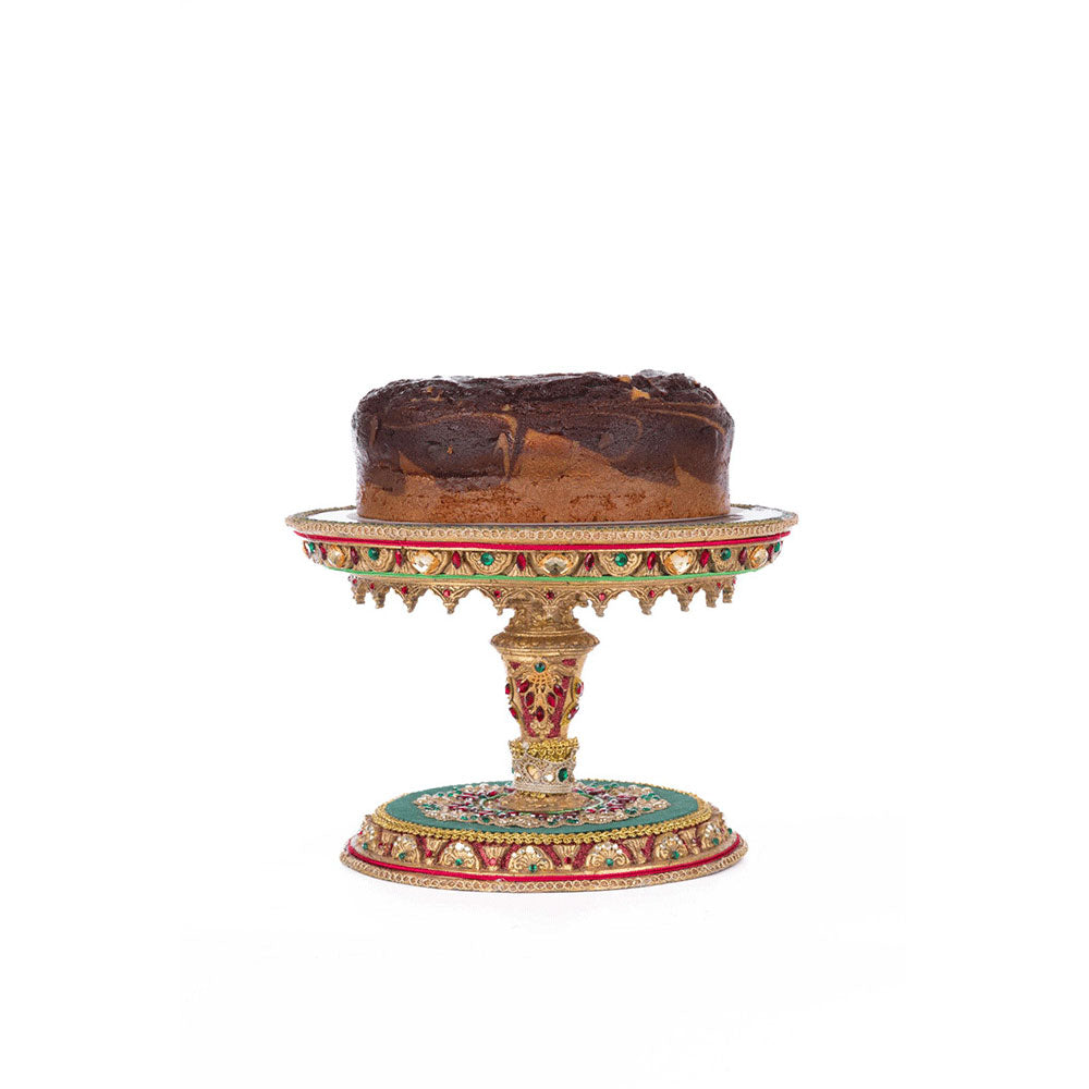 Christmas Castle Cake Plate - Elegant Tiered Dessert Stand for Holiday Parties, Weddings & Special Events | Katherine's Collection
