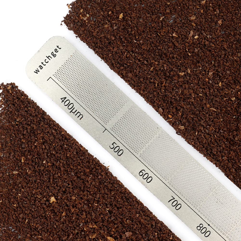 Watchget Stainless Steel Coffee Measuring Ruler - Precision Grind Size Tool for Professional Coffee Bean Grinders | Perfect for Espresso, French Press & Pour Over Brewing