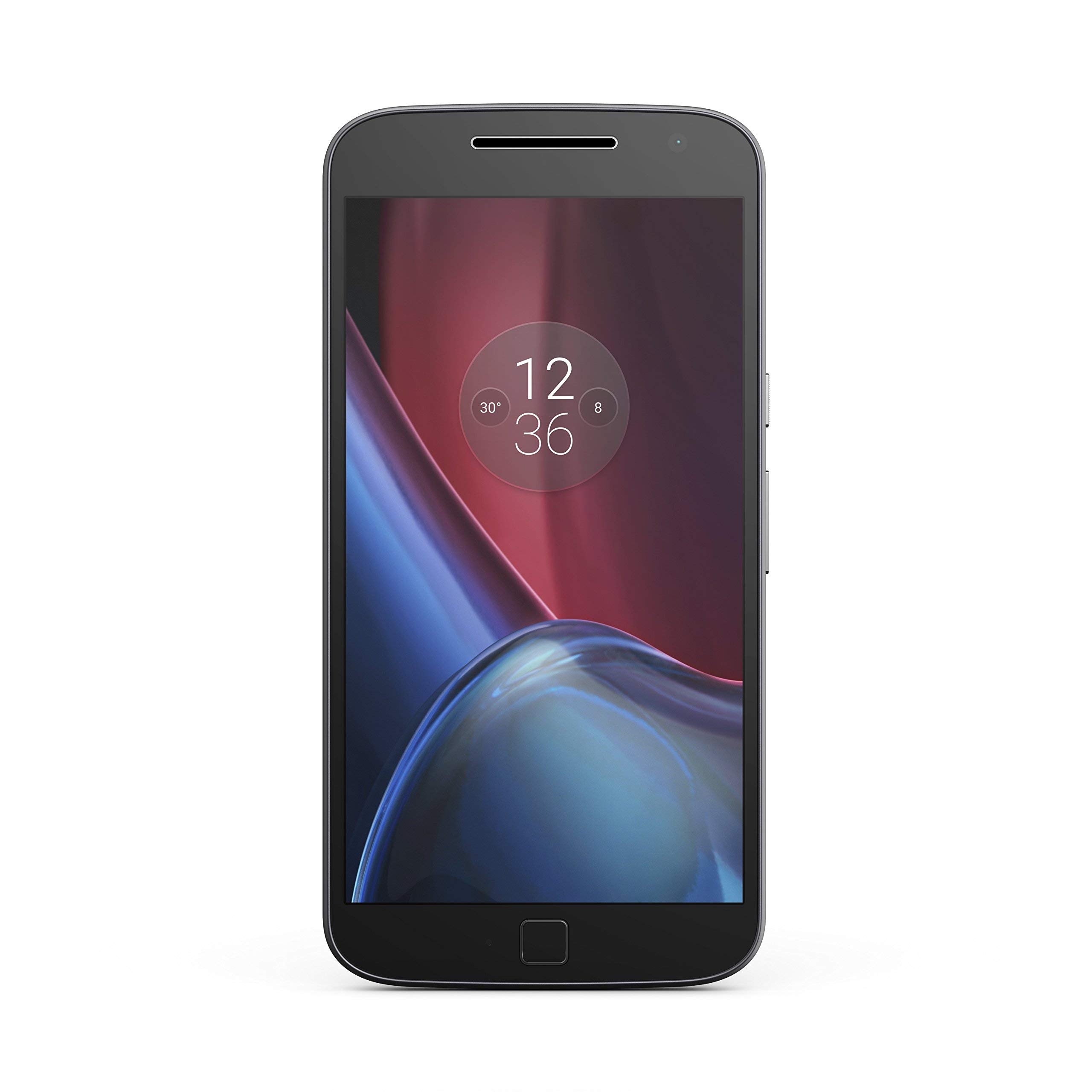 Motorola Moto G4 Plus XT1641 Unlocked GSM 4G LTE Smartphone with 16MP Camera - Black (Renewed) | Perfect for Travel, Business & Everyday Use