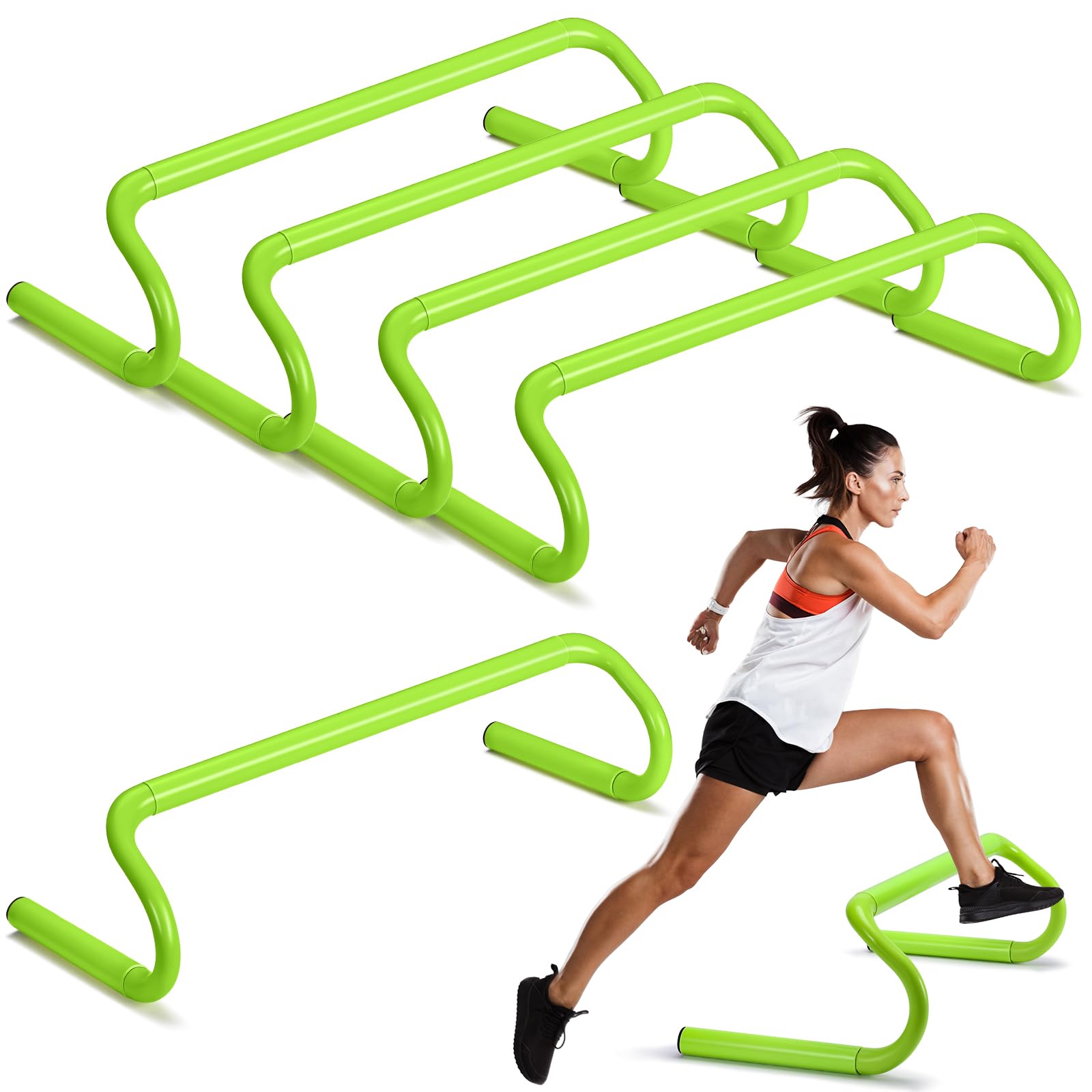 5 Pcs Speed Agility Hurdles - Detachable Training Equipment for Soccer, Basketball & Plyometric Drills