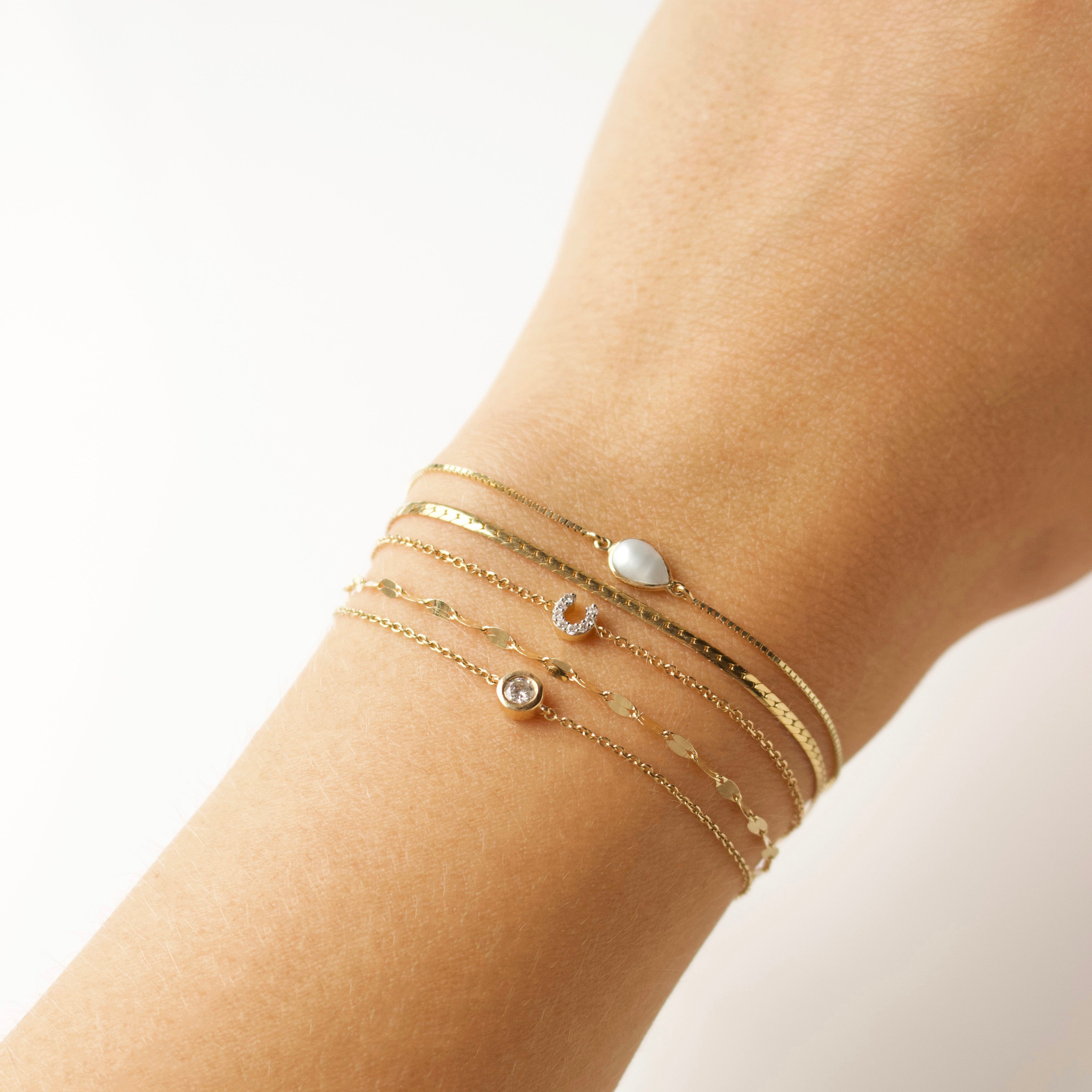 Personalized Diamond Initial Bracelet for Women - Custom Name Letter Jewelry Gift for Her - Perfect for Birthdays, Anniversaries & Special Occasions