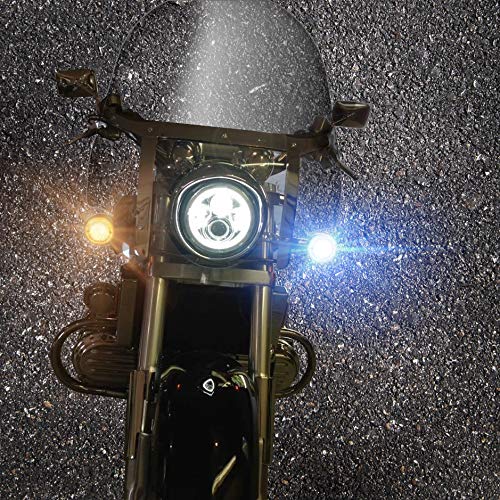 Eagle Lights Midnight Edition LED Turn Signals with White Running Lights for 1997-2000 Honda Valkyrie - Clear Lenses Included - High Visibility for Night Riding & Enhanced Motorcycle Safety